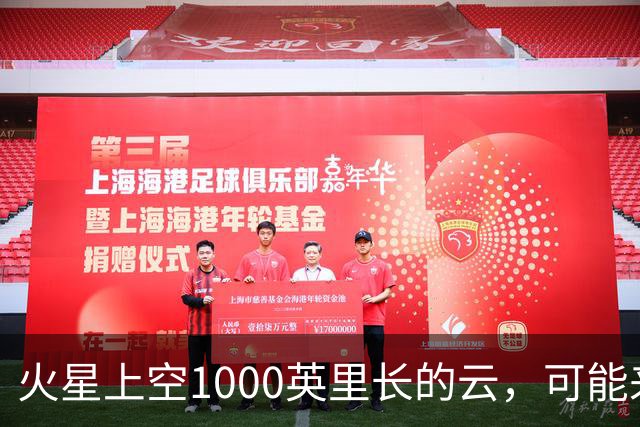 火星上空1000英里长的云，可能来自一种从未被观测到的物理过程